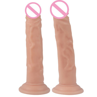 100% à prova d'água 7.28 polegadas Grande Realista Suave Dildo Realista Sentido Olhar CE