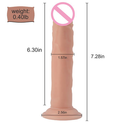 100% à prova d'água 7.28 polegadas Grande Realista Suave Dildo Realista Sentido Olhar CE