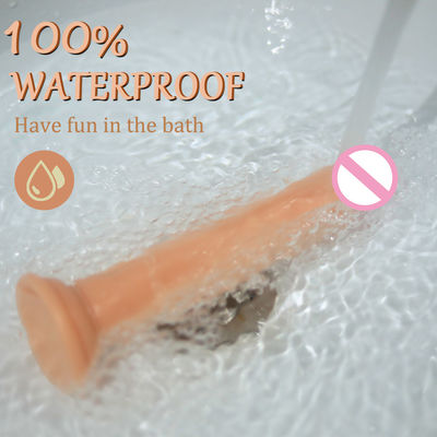 100% à prova d'água 7.28 polegadas Grande Realista Suave Dildo Realista Sentido Olhar CE