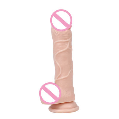 Pvc Penis Homem Realista Dildo Líquido Silício Dildo Impermeável CE