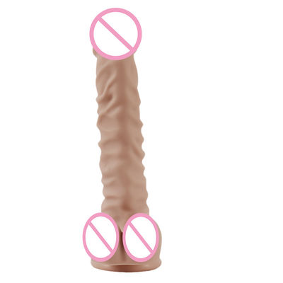 350g 215mm Espessos Mulheres Dildo Líquido Silicone Extra Macio Dildo Borracha Brinquedos Sexuais