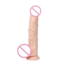 Pvc Marrom Homem Realista Dildo Grande Dildo de silicone Forte Sucção Copo Mãos livres