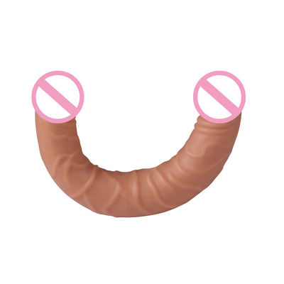Homem Mulheres Dildo Sexo Borracha Brinquedos Sexo Marrom Carne Superfície 30,5 X 4cm 430g