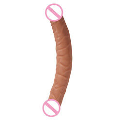 Homem Mulheres Dildo Sexo Borracha Brinquedos Sexo Marrom Carne Superfície 30,5 X 4cm 430g