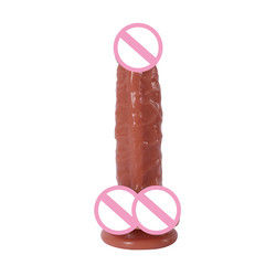21.5 X 4cm Mulheres Realista Dildo Macio Silício Dildo à prova d'água