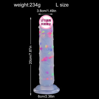 21.5 X 4cm Dildo Realista de Borracha Pênis Artificial Anal Masculino Líquido Macio Silicone