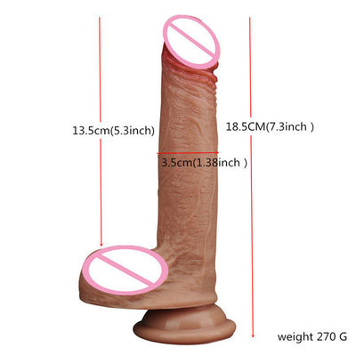 Pênis masculino Dildo líquido de silicone Mãos livres Super realista Dildo 350g