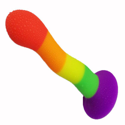 Dildo de silicone de borracha impermeável de silicone líquido de 18 x 4 cm enorme realista