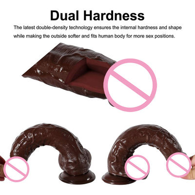 10 polegadas Xxl Realista Dildo Duplo Dildo Custom Gummy Real Feel Big Dog Cock