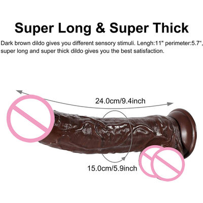 10 polegadas Xxl Realista Dildo Duplo Dildo Custom Gummy Real Feel Big Dog Cock