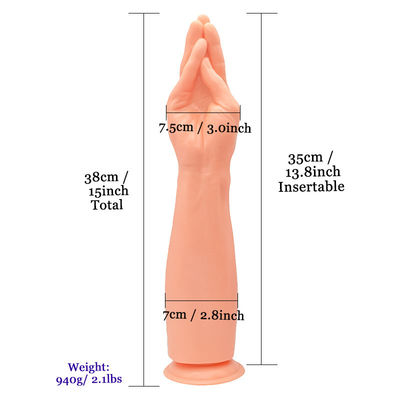 Dildos de mão de borracha de PVC Tentáculos Brinquedos sexuais