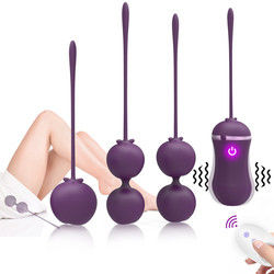 Faixa em Faixa Kegel Exercício de Bola Vagina Kegel Controle Remoto Com App