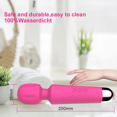 Mulher brinquedos sexuais de silicone massagista varinha mágica portátil recarregável vibrador para o clitóris
