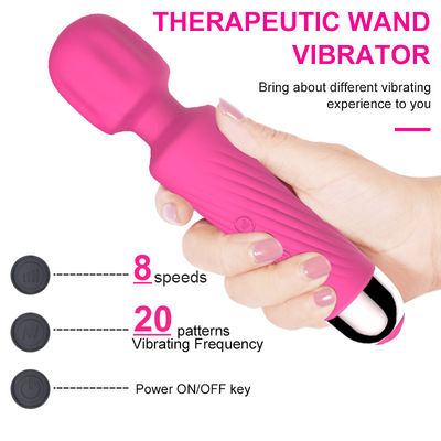 Mulher brinquedos sexuais de silicone massagista varinha mágica portátil recarregável vibrador para o clitóris