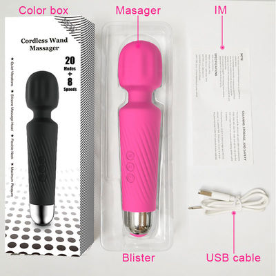 Mulher brinquedos sexuais de silicone massagista varinha mágica portátil recarregável vibrador para o clitóris