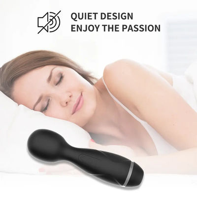 Mini Wireless Japão AV Bastão meninas mamando rata Vibrator Bastão de Massagem Negro