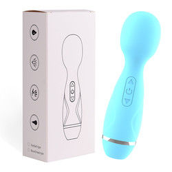 Mini Wireless Japão AV Bastão meninas mamando rata Vibrator Bastão de Massagem Negro