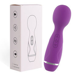 Mini Wireless Japão AV Bastão meninas mamando rata Vibrator Bastão de Massagem Negro