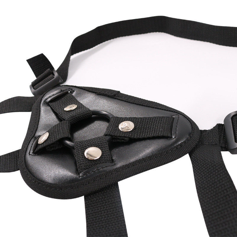 BDSM Lésbico Usável Conjunto de Calças De Dildo De Borracha Preta Para Homens