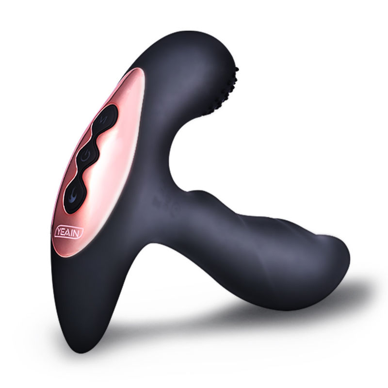 Controle remoto Masturbador masculino brinquedo eléctrico anal Plug massagista de próstata