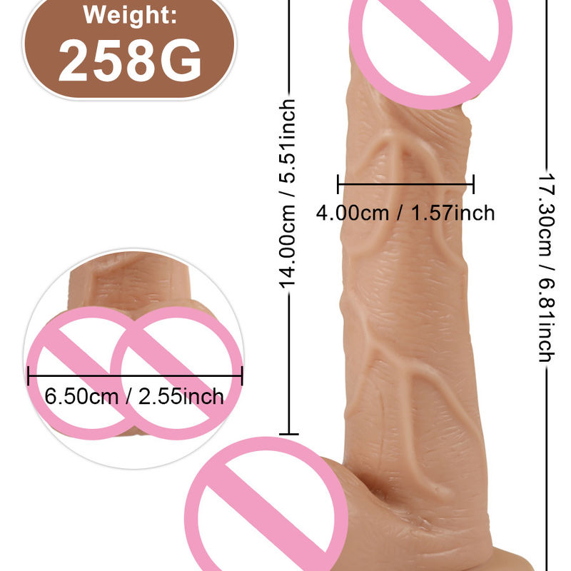 5.3 polegadas Vibrator brinquedo adulto realista grande dildos pênis de silicone para mulheres adultas