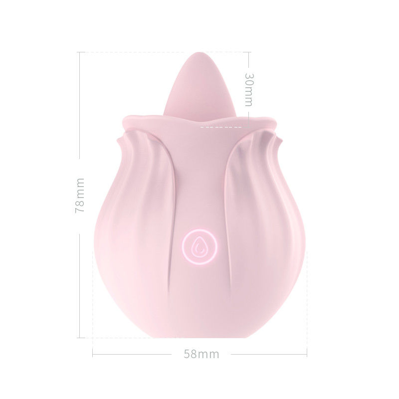 360g Vibrator de língua brinquedo adulto Vibrator brinquedo sexual vagina chupando rosa flor em forma