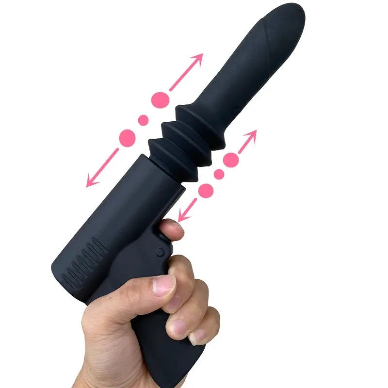 Mini pistolas em forma de vibrador brinquedo sexual automático empurrando máquina de sexo clitóris brinquedo sexual