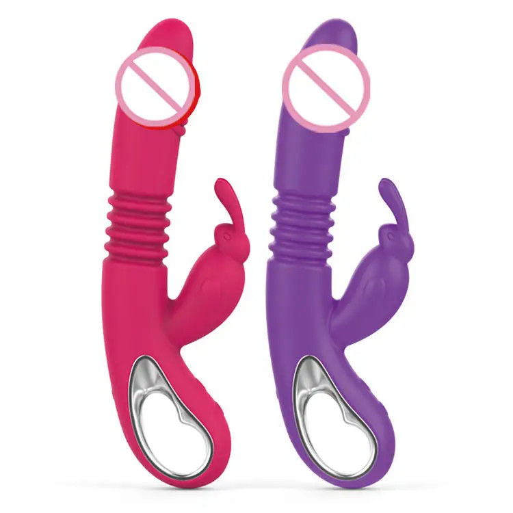 12 Frequência Vibrator Brinquedo Sexual Usb Recarregável Estimulador Feminino Dildo Telescópico aquecimento