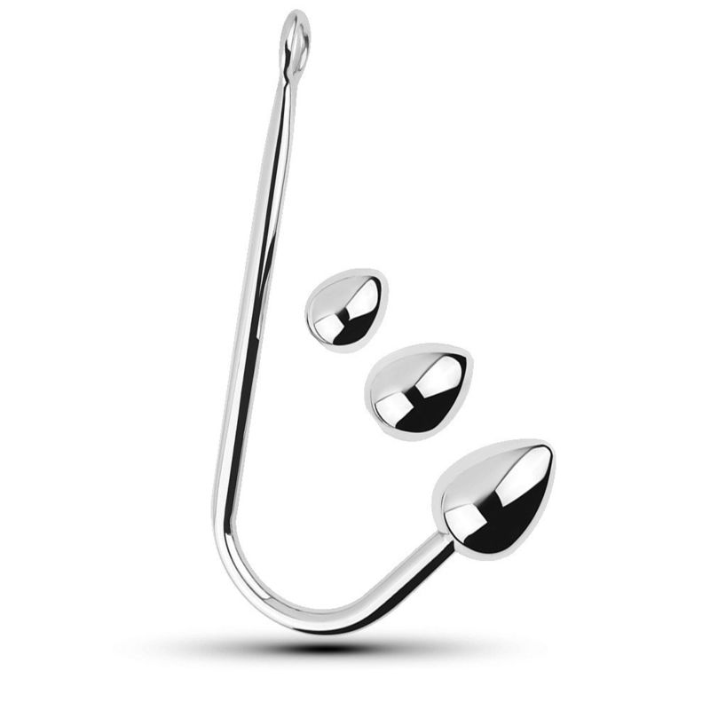 Cage Plug Anal Brinquedos sexuais Brinquedo anal de aço inoxidável para homens Ganchos Piolo com bola ajustável