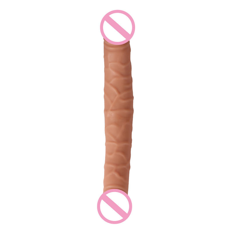 Homem Mulheres Dildo Sexo Borracha Brinquedos Sexo Marrom Carne Superfície 30,5 X 4cm 430g